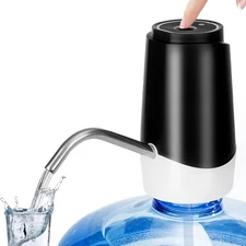 Portable Automatic Water Dispenser for 2-5 Gallon Bottles (Black)