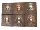 All 6 Germania Goddesses 2 oz Silver Antique Colored Cast Bars Germania Mint 999