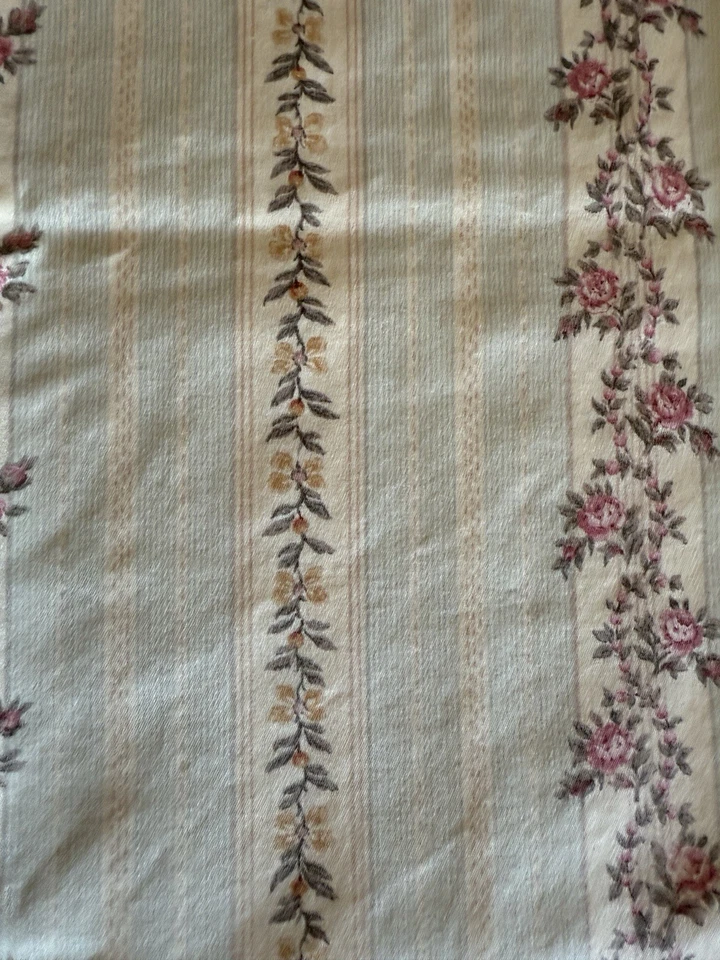 Ralph Lauren CHAPS 2 fundas de almohada tamaño estándar Westbury SATÉN rayas florales Foto 3 de 4