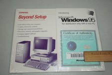 Sealed Compaq OEM Windows 95 ProLinea PC Manual Quick Setup Book Vintage