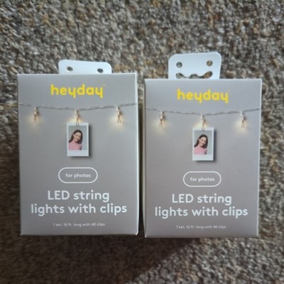 Lot of 2 Heyday String Lights With Instax Clips warm glow 