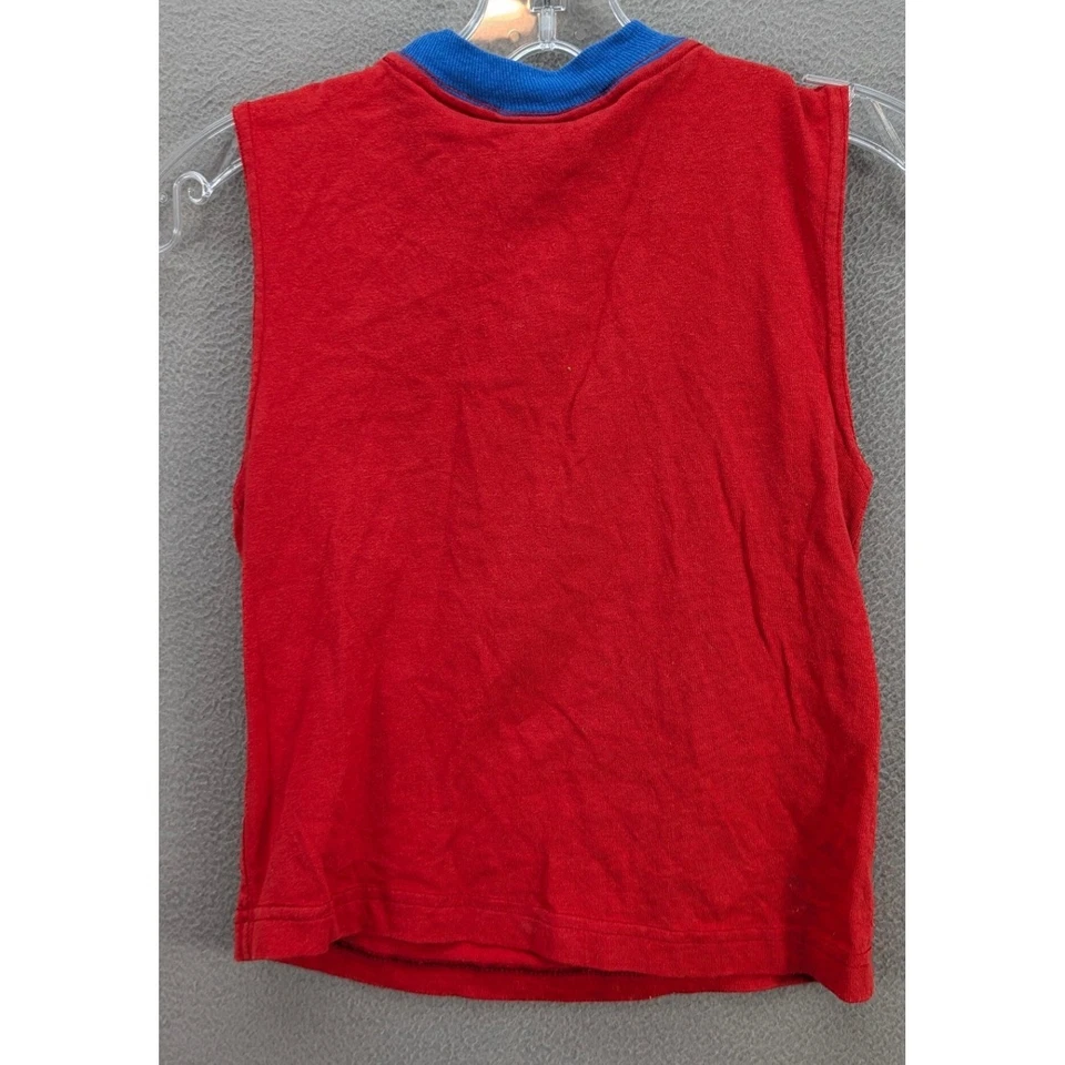 Vintage Scooby Doo Cartoon Network Surf Tank Top Kids Size 4 Hanna Barbera Red - Image 4 of 4