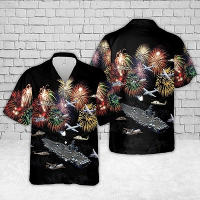 US Navy USS Dwight D Eisenhower Hawaiian Shirt