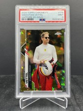 2020 Topps Chrome Sapphire Formula 1 F1 Sebastian Vettel Gold 28/50 PSA 9 #176