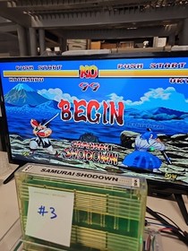 Samurai Shodown SNK NEO GEO MVS Cartridge Game 100% Authentic *SECURITY SEAL* #3