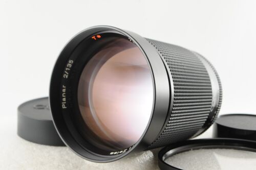 [MINT] CONTAX Carl Zeiss Planar T* 135mm F/2 MMG 60th Lens w/ Filter Japan #3030 - Afbeelding 1 van 14