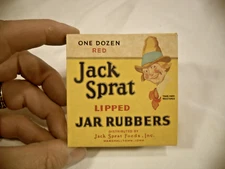 Vintage Box of JACK SPRAT Lipped Jar Rubbers New #72