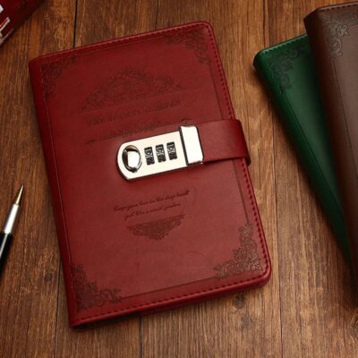 Retro Notizbuch Tagebuch Leder Buch Heft Reisetagebuch A5 Kladde Reisen Notebook