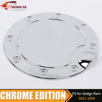 Chrome Fuel Gas Door Cover Decor for Dodge Ram 1500 1994-08 Exterior Accesories