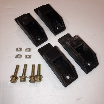 4-Qty Side Mounted Foot Anchor w/ Screws, T-Nuts Fits 20mm Extrusion 3D Printed