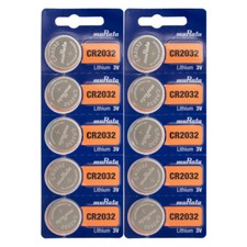10 MURATA CR2032 3V Lithium Coin Battery FRESHLY NEW - USA Seller, Replaces Sony