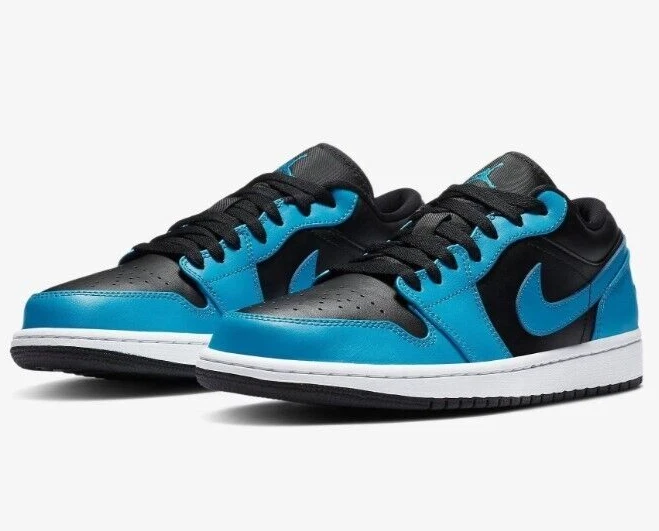 Nike Air Jordan 1 Low Men's Size 8 Laser Blue Black | eBay
