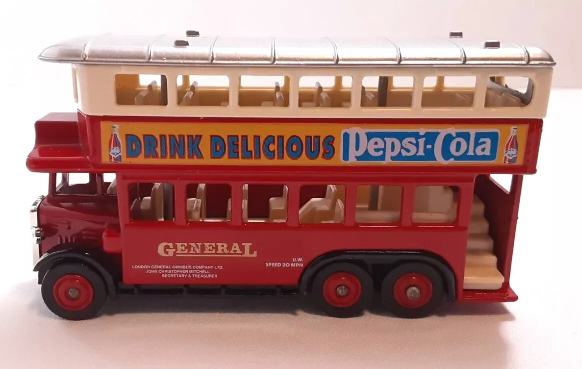 Vintage Lledo London Double Decker Bus Made in England Days Gone Die Cast 