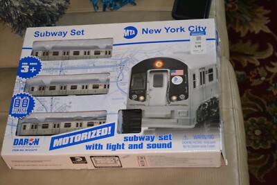 MTA New York City 3 PC. Battery Operated Subway Car Set Motorized Light  Sound