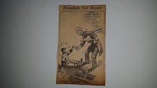 Judge Kennesaw Landis Baseball Horsehide 1937 Cartoon Sketch  by Art Krenz