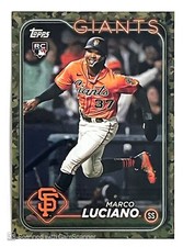 2024 Topps Marco Luciano Camo Rookie 21/25 RC San Francisco Giants #232