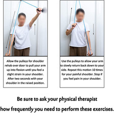 Shoulder Pulley over the Door Physical Therapy System, Exercise Pulley, Allev...