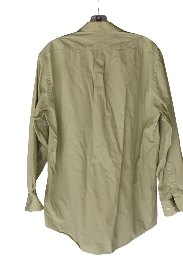 Vintage Men's Valerio Garati Single Needle Tailored Green Dress Shirt M - Image 2 of 4