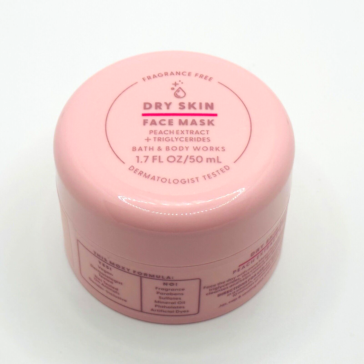 Moxy by Bath & Body Works Dry Skin Face Mask Peach Extract