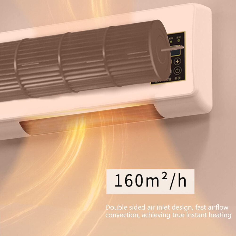 Electric Space Heater Wall Mounted Heating Air Conditioner 1400W for Home  Room | eBay