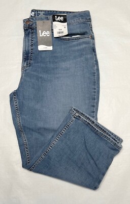 Women's Lee Plus Size Blue Denim Capri's  : 18M-24W M-26W M