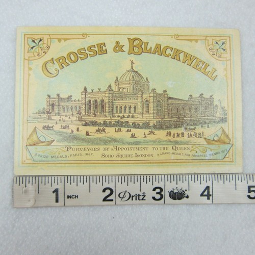 Antique Trade Card 1876 International Exhibition Philadelphia Crosse & Blackwell - Picture 5 of 12