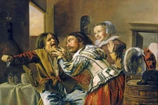 THE DENTIST SUFFERING PATIENT 1629 DUTCH PAINTING BY JAN MIENSE MOLENAER REPRO 