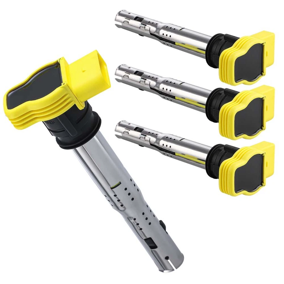 4 件点火线圈 + 4X 火花塞 适用于奥迪 TT A4 大众高尔夫捷达 GTI 2.0 2.0T UF529 — 第 4/4 张图片