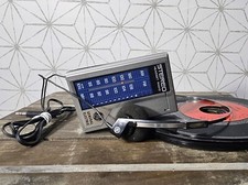 Vintage GE Portable AM/FM Stereo Headset Radio Model 7-1625A W/Headphones