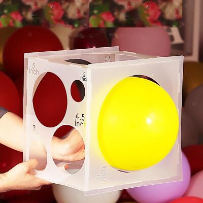 3 Stück 11 Löcher zusammenklappbar Balloon Sizer Box Messwerkzeug Party Decor 3 Stück 11 Löcher zusammenklappbar Balloon Sizer Box Messwerkzeug Party Decor