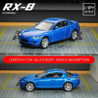 UM 1/64 Mazda RX-8 Sports Car Alloy Car Model Collection Miniature