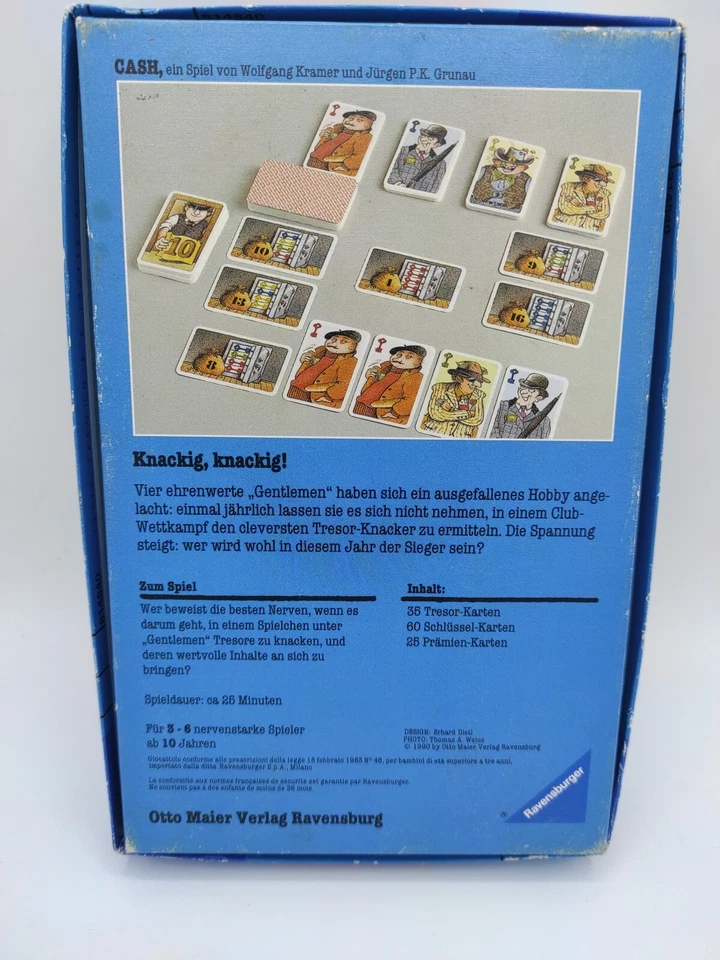 CASH Gentlemen bitte zur Kasse! Ravensburger Kartenspiel 1990 komplett - Bild 4 von 4