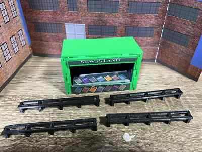 #ad #ad O Scale Newsstand with Detailed Interior and Four Benches for Passenger Station $29.99