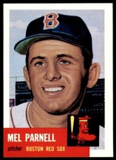 1991 TOPPS ARCHIVES 1953 MEL PARNELL . BOSTON RED SOX #19