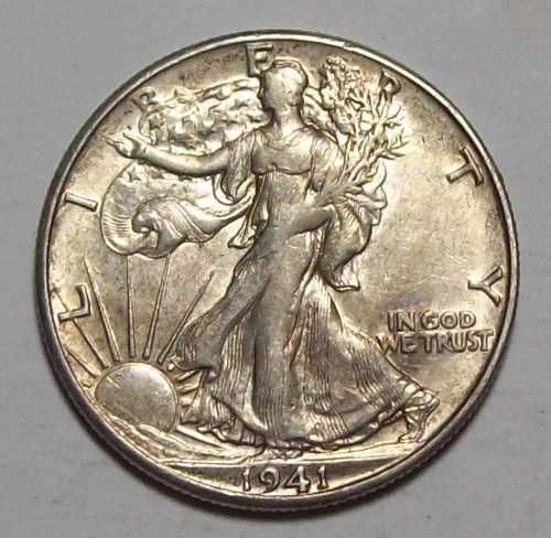 1941-D  WALKING LIBERTY HALF DOLLAR  Nice AU      *Free U.S.SHIP