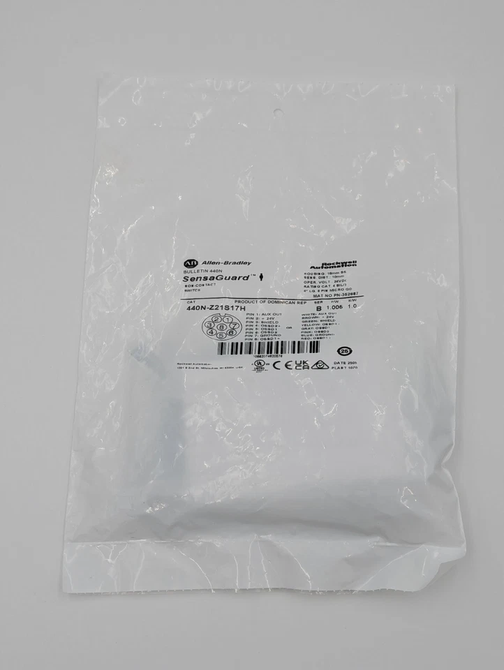 Interruptor sin contacto Allen-Bradley 440N-Z21S17H Guardmaster SensaGuard nuevo Foto 3 de 4