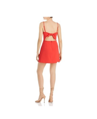 NWT French Connection Women's Sleeveless Short Mini Dress Red Size 8 $80  X214