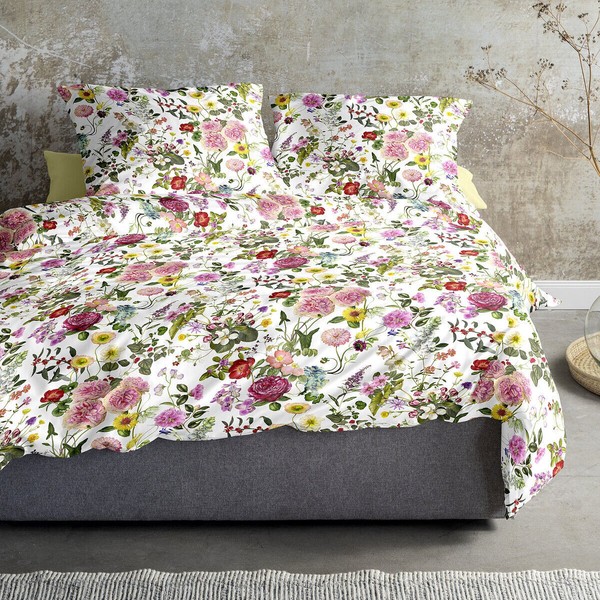 Irisette Glamour Mako-Satin BettwäSche 155X220 Romantik Rosen Blumen 8885-10-image