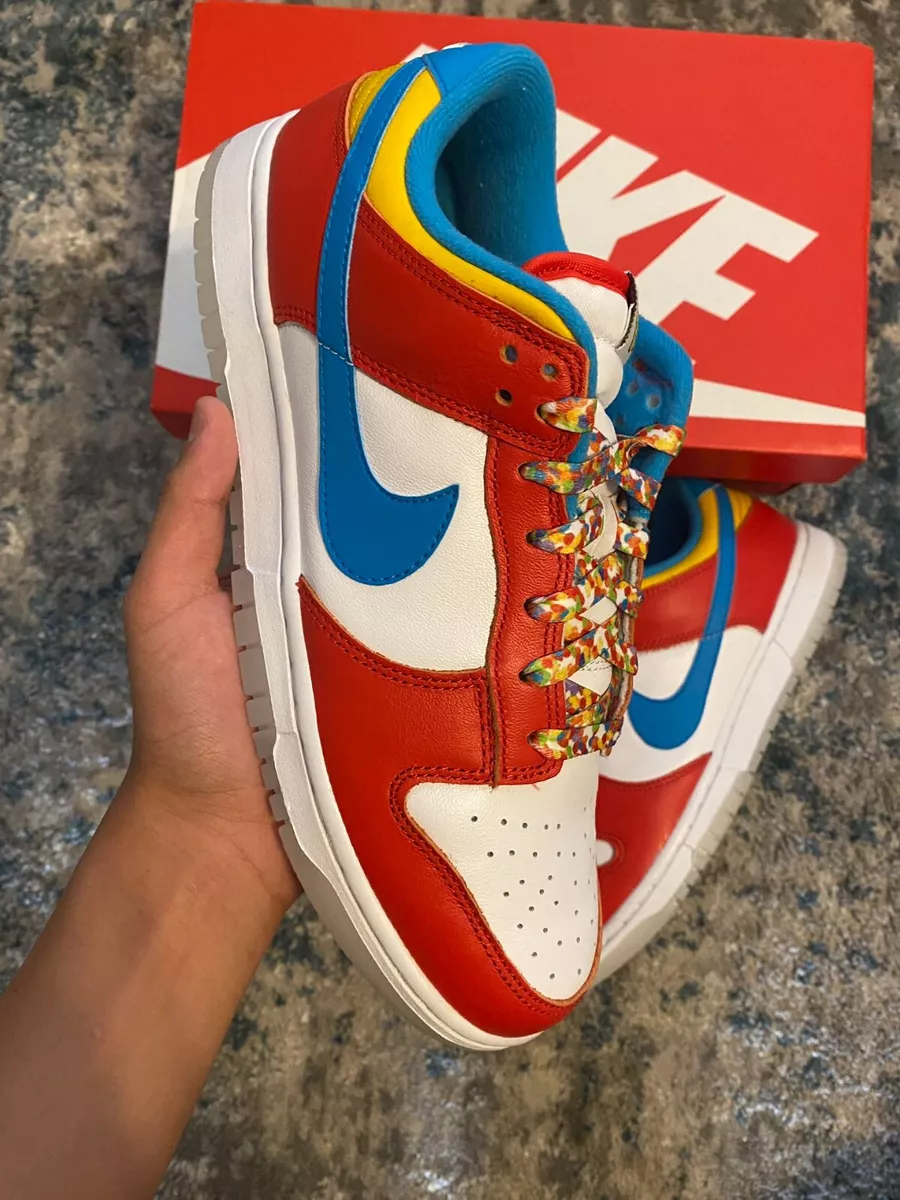 Size UK 5.5 Nike Dunk Low x LeBron James x Fruity Pebbles Red eBay