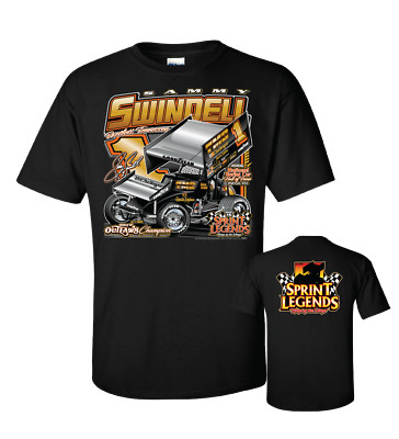 New Sprint Legends Sammy Swindell #1 TMC Sprint Car T-Shirt
