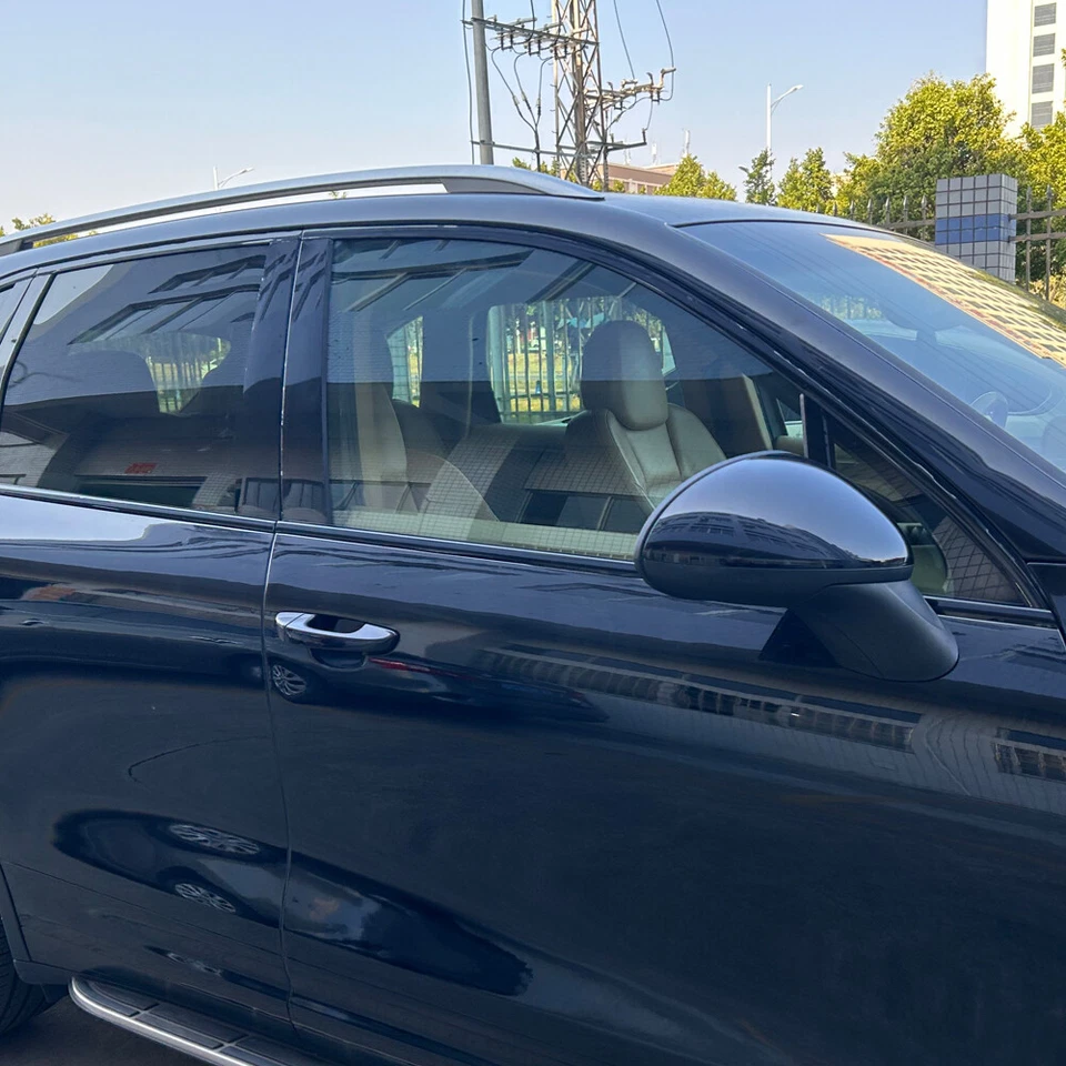 Glossy Black Chrome Delete Window Trims For Porsche Cayenne 2010-2016 Foto 2 de 4