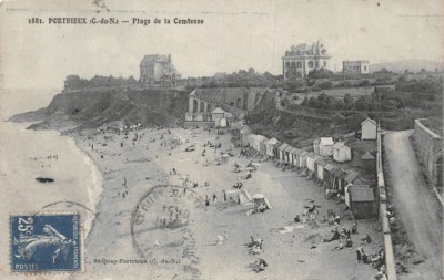 Old postcard - Portrieux - Plage de la comtesse 