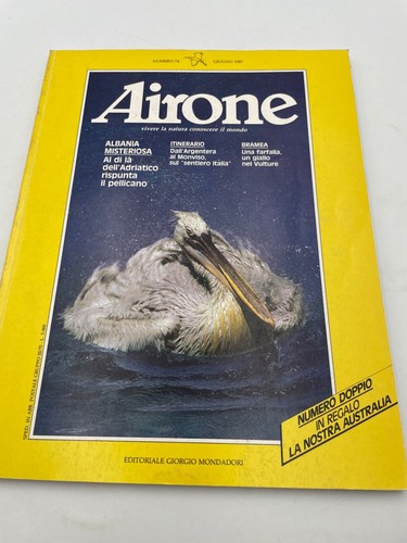 Reiher Albanien geheimnisvoll Bramea ein Schmetterling ein Gelb im Geier Juni 1987