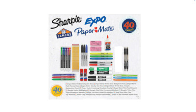 NWD School Supplies Variety Pack, 37-count.  Sharpie, Expo, Paper Mate, & Elmer.