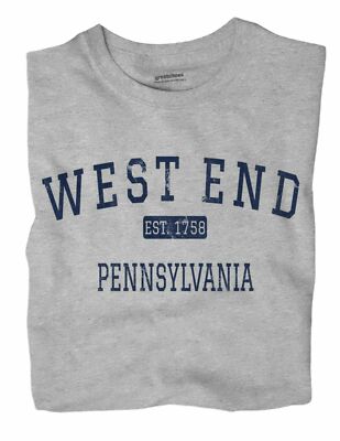 West End Pennsylvania PA T-Shirt Pittsburgh EST