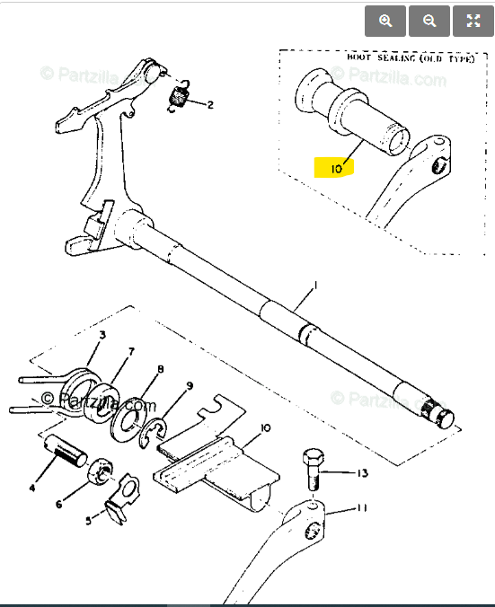 MSM様確認用 Yamaha XS1 Shift Shaft Protector Chain Guide New OEM 256-17466-00