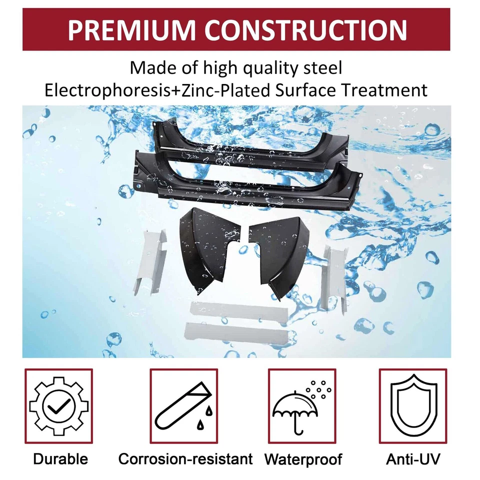 For 73-87 Chevy 10Pc Cab Repair Kit, X-Rocker, Cab Corner, Inner Floor & Support - Image 2 of 4