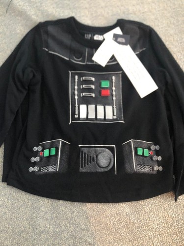 NWT Baby Gap boy STAR WARS darth vader pajamas costume 3-piece SET 2 2T TWINS - Picture 5 of 10