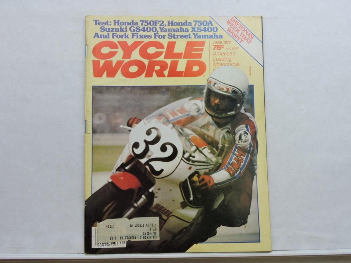 Cycle World Magazine June 1977 Honda 750F2 750A Suzuki GS400