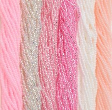 Czech 11/0 Preciosa Pinky Lux Bundle Rocaille Glass Seed Beads